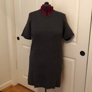 Grey sweater dress